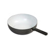 Bo-Camp Wok Pan Sprint Removable Handle Black/White (Dia 24cm)