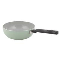 Bo-Camp Wok Pan Sprint Removable Handle Green (Dia 24cm)