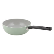 Bo-Camp Wok Pan Sprint Removable Handle Green (Dia 24cm)