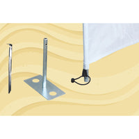 Bo-Camp Windbreak Peg with Plate 30cm (4 Pieces)