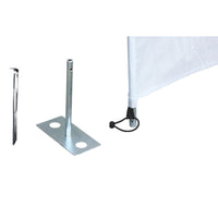 Bo-Camp Windbreak Peg with Plate 30cm (4 Pieces)