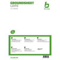 Bo-Camp Groundsheet Tarpaulin Transparent (2x3 Metres)