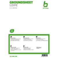 Bo-Camp Groundsheet Tarpaulin Transparent (4x4 Metres)