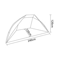 Bo-Camp Beach Screen Grey/Blue