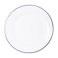 Bo-Camp Dinner Plate Enamel White/Blue