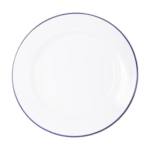 Bo-Camp Dinner Plate Enamel White/Blue