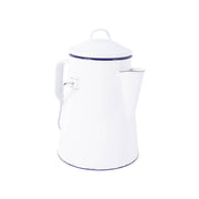 Bo-Camp Tea Kettle Enamel White/Blue (1.6 Litres)