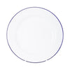 Bo-Camp Tableware Enamel White/Blue (6 Pieces)
