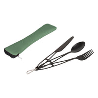 Bo-Camp Outdoor Cutlery In Cover (3 Pieces)