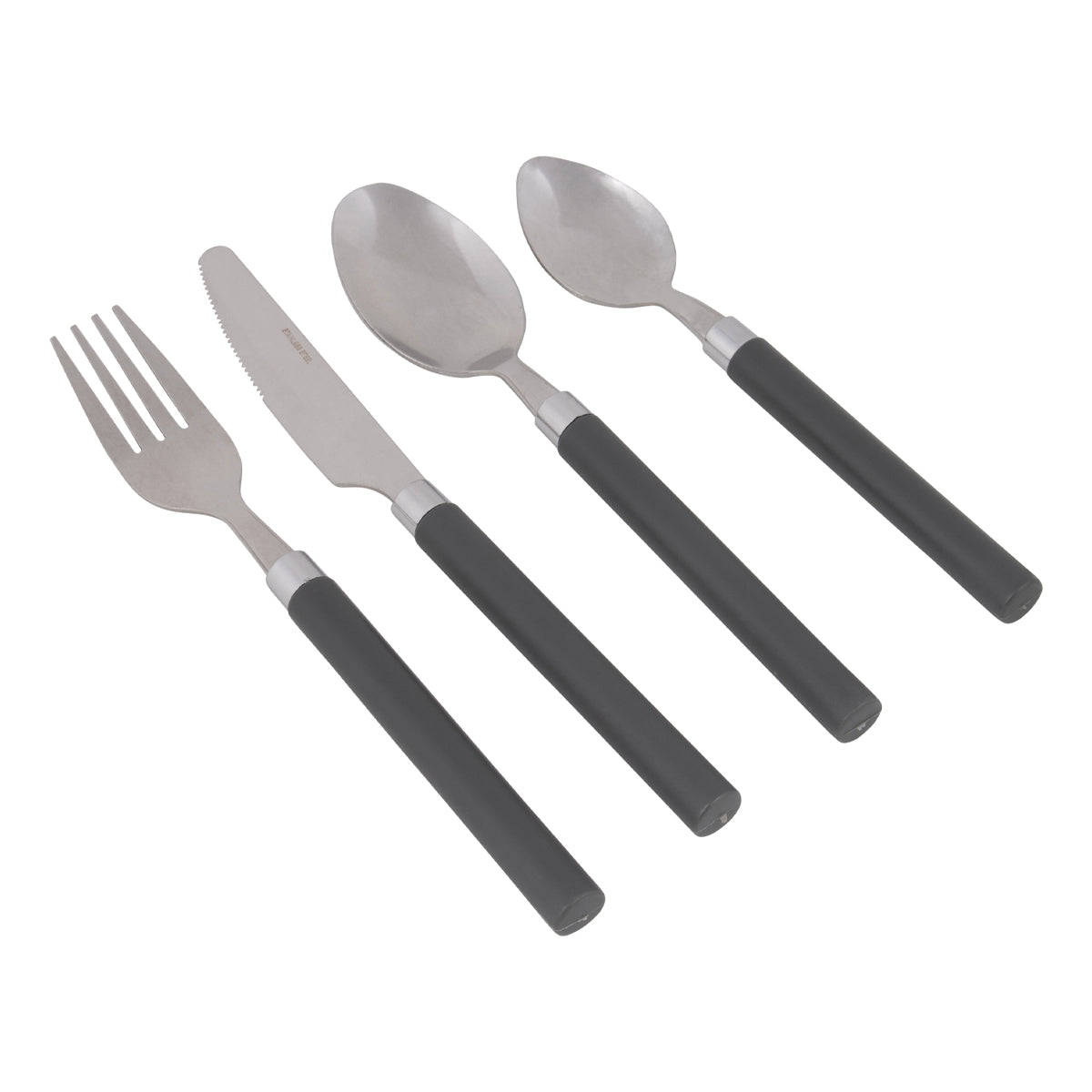 Bo-Camp Cutlery Set Rvs (16 Pieces / 4 Persons / Grey)