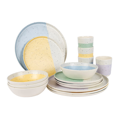 Bo-Camp Pastel Collection Tableware Annecy 16 Pieces