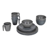 Bo-Camp Tableware Stone (16 Pieces / Grey)