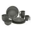 Bo-Camp Tableware Stone (16 Pieces / Grey)