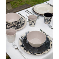 Bo-Camp Tableware Mix & Match (16 Pieces / Beige/Black)