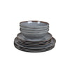 Bo-Camp Tableware Halo Melamine (12 Pieces / Grey)
