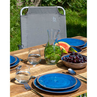 Bo-Camp Tableware Halo Melamine (12 Pieces / Blue)
