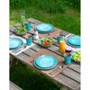 Bo-Camp Tableware Halo Melamine (12 Pieces / Aqua)