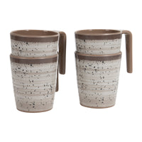 Bo-Camp Mug Halo L Melamine (4 Pieces / Beige)