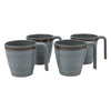 Bo-Camp Mug Halo M Melamine (4 Pieces / Grey)