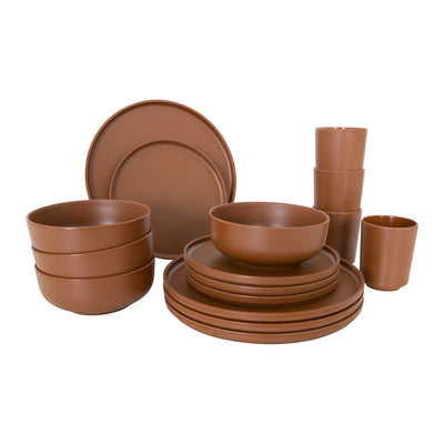 Bo-Camp Industrial Collection Tableware Patom 16 Pieces Terra