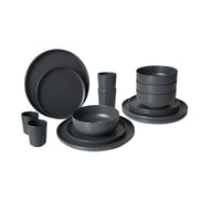 Bo-Camp Industrial Collection Tableware Patom (16 Pieces / Anthracite)