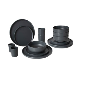 Bo-Camp Industrial Collection Tableware Patom (16 Pieces / Anthracite)