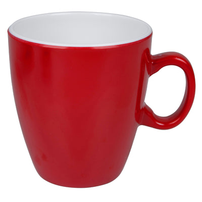 Bo-Camp Mug Two Tone Melamine (4 Pieces / Red)