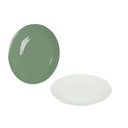 Bo-Camp Breakfast Plate Two Tone Melamine (4 Pieces / Green)