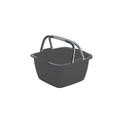 Bo-Camp Washing Bowl Square Abs (18.5 Litres / Grey)