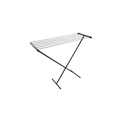 Bo-Camp Drying Rack Compact Steel Scissor Model Black (5.5 Metres)