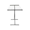 Bo-Camp Drying Rack Compact Steel Scissor Model Black (9 Metres)