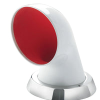 VETUS cowl ventilator BOREAS, synthetic, red interior, 75 mm