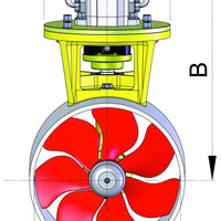 VETUS Hydraulic Bow Thruster 230 kgf 300 mm with 16.4 kW Hydromotor (BOW230HMD)
