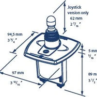 VETUS control panel for bow and stern trusters and joystick with time delay (BPAJ)
