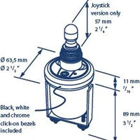 VETUS compact thruster panel with joystick, including time delay (BPSR)
