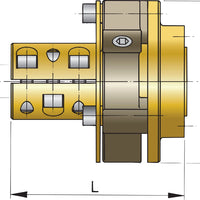 VETUS flexible coupling BULLFLEX 32, shaft diameter 1¾" (BULFL3213)