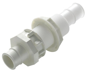 VETUS Bulkhead connector, Delrin, for hose Ø 28 mm (1 1/8")