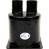 Centek Low Capacity GRP Exhaust Waterlock (Top In - Top Out / 114mm)