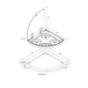 CAN Hoodiny Hob Unit RH Triangle 480mm (Glass Lid / 3 Burners / 12V)