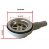 CAN Sink Waste 90 Degree 1-1/4" - 20mm and 25mm Hose Tail