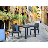 Canterbury Rattan Style Polypropylene Side Chair (Stackable)