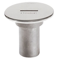 VETUS Stainless steel filler cap for hose Ø 38 mm, cover Ø 87 mm.