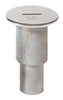 VETUS Stainless steel deck plate for waste water extr. for 38 mm san. Hose