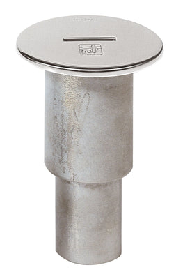 VETUS Stainless steel deck plate for waste water extr. for 38 mm san. Hose