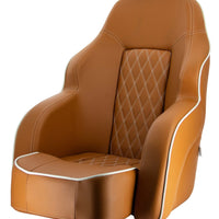 VETUS Seat "Commander", skai orange brown (cognac),