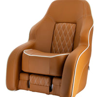 VETUS Seat "Commander", skai orange brown (cognac), (CHCOMCB)