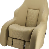 VETUS Boat seat “Commander”,  skai diamond brown-beige