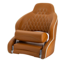 VETUS Seat "Pilot", skai orange brown (cognac), (CHSPORTCB)