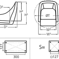 VETUS Seat "Pilot" (CHSPORTWB)