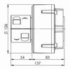 VETUS Flexible coupling, type 1330 (COMFL1330)